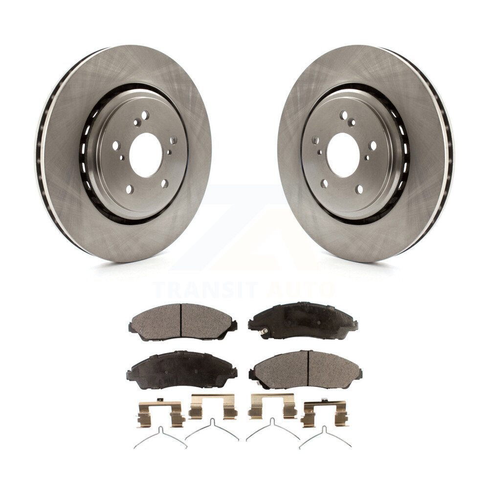 Front Disc Brake Rotors And Ceramic Pads Kit For 2014-2016 Acura MDX