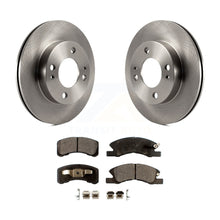 Charger l&#39;image dans la galerie, Front Disc Brake Rotors And Ceramic Pads Kit For 2014-2015 Mitsubishi Mirage