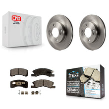 Charger l'image dans la galerie, [Front] 2014-2015 Mitsubishi Mirage Premium OE Brake Rotors &amp; Ceramic Pads Kit For Max Braking