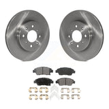 Front Disc Brake Rotors And Ceramic Pads Kit For 2015-2020 Honda Fit