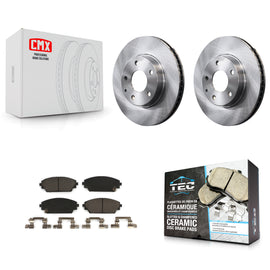 [Front] 2016-2021 Mazda CX-3 FWD Premium OE Brake Rotors & Ceramic Pads Kit For Max Braking