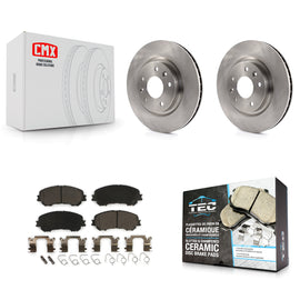 Front Disc Brake Rotors And Ceramic Pads Kit For Nissan Rogue Sport Qashqai