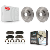 Front Disc Brake Rotors And Ceramic Pads Kit For Nissan Rogue Sport Qashqai