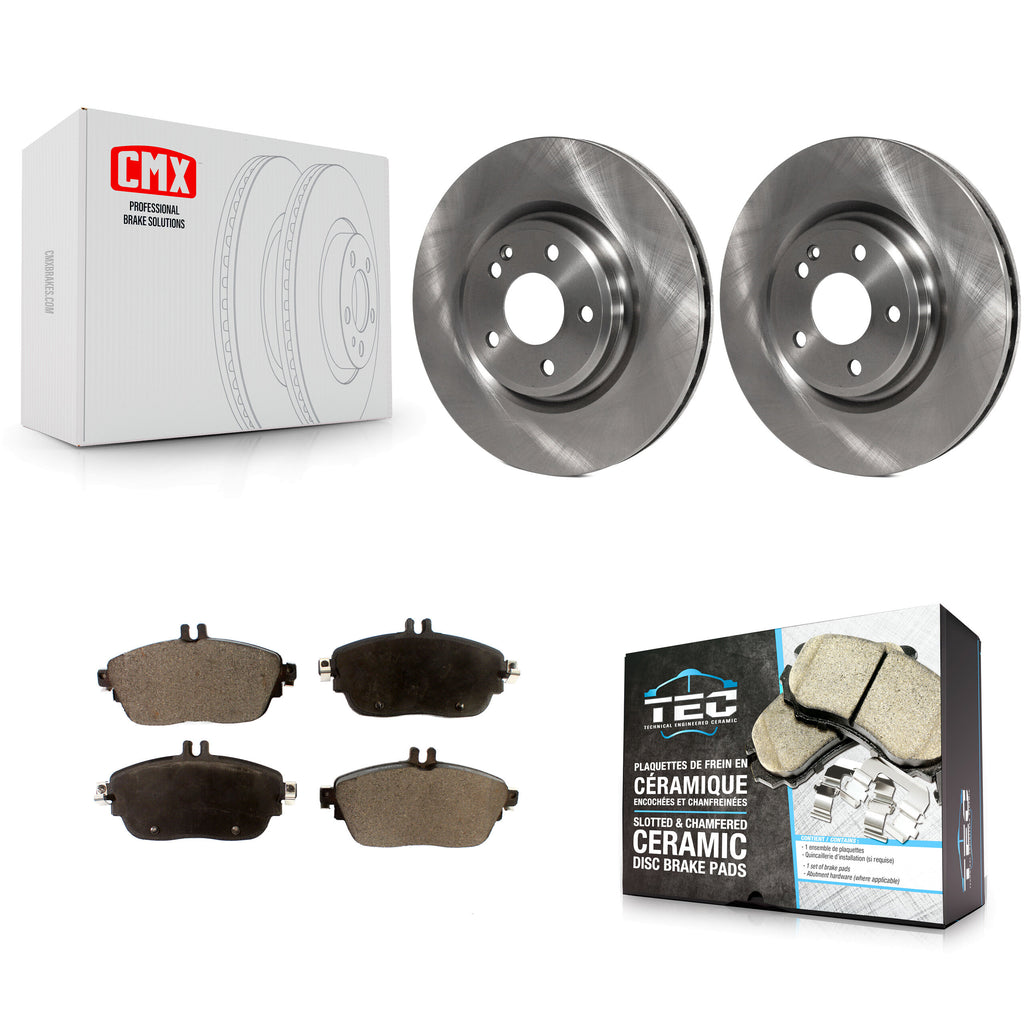 Front Brake Rotors Ceramic Pad Kit For Mercedes-Benz GLA250 CLA250 INFINITI QX30