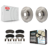 Front Disc Brake Rotors And Ceramic Pads Kit For Nissan Rogue
