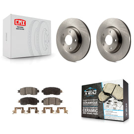 Front Disc Brake Rotors And Ceramic Pads Kit For Nissan Altima