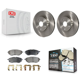[Front] 2015 Subaru Legacy 2.5L Premium OE Brake Rotors & Ceramic Pads Kit For Max Braking