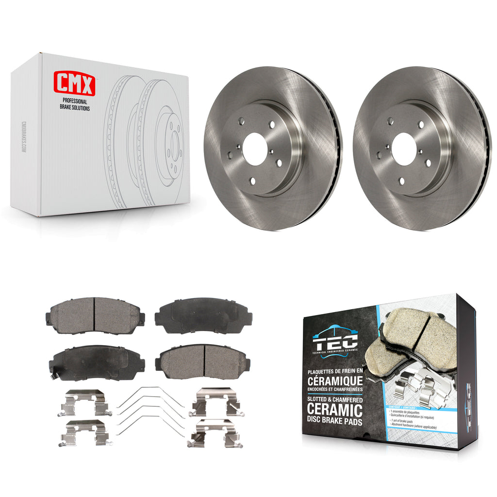 [Front] 2016-2019 Subaru Legacy 2.5L Premium OE Brake Rotors & Ceramic Pads Kit For Max Braking