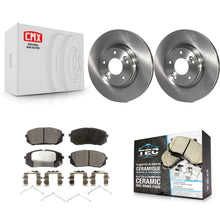 Charger l'image dans la galerie, Front Brake Rotor And Ceramic Pad Kit For Hyundai Sonata Kia Optima Niro EV Kona
