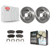 Front Disc Brake Rotor & Ceramic Pad Kit For Hyundai Elantra Tucson Kia Sportage
