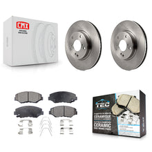 Load image into Gallery viewer, Front Disc Brake Rotors And Ceramic Pads Kit For Honda Civic