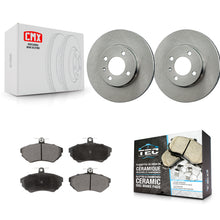Charger l'image dans la galerie, Front Disc Brake Rotors And Ceramic Pads Kit For Volkswagen Cabrio Golf Passat