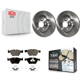 Front Disc Brake Rotors And Ceramic Pads Kit For BMW 528i xDrive