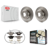 Front Disc Brake Rotors And Ceramic Pads Kit For BMW 650i 535i 550i 645Ci 545i