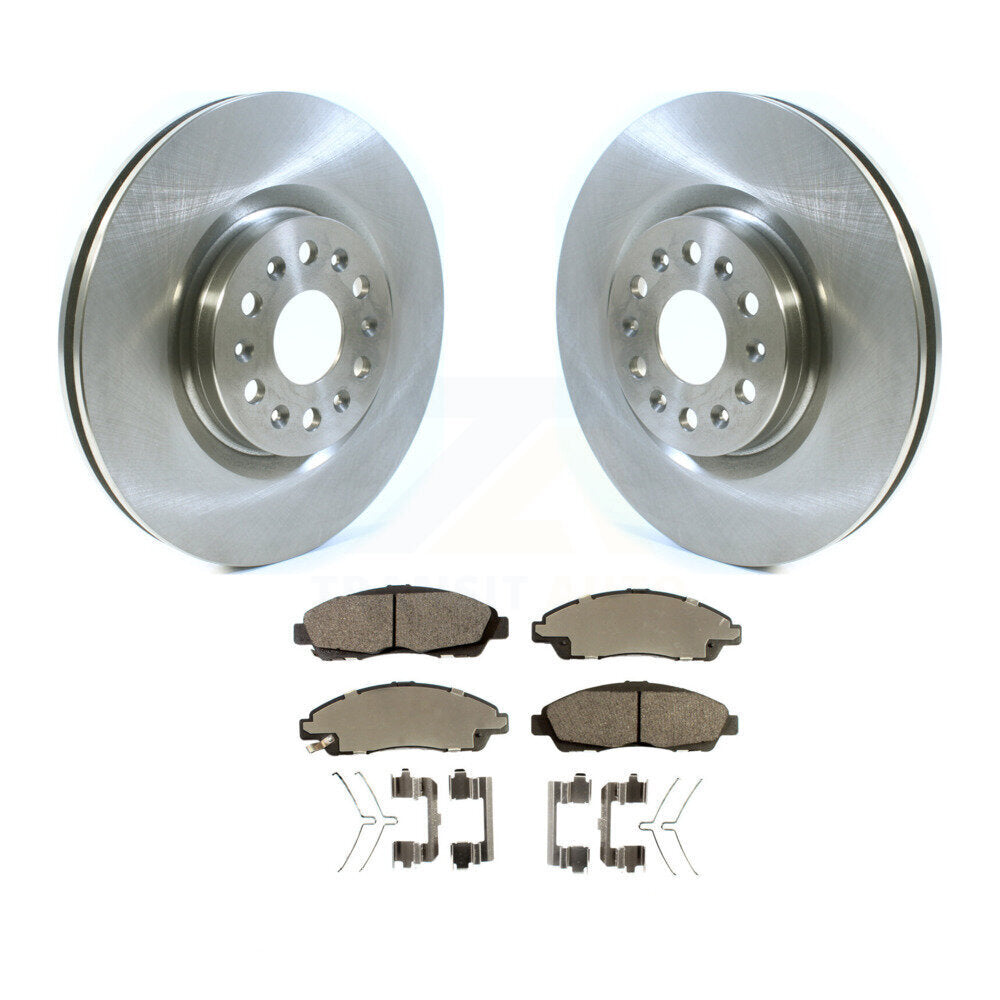 Front Disc Brake Rotors And Ceramic Pads Kit For Cadillac XT5 Buick Enclave XT6