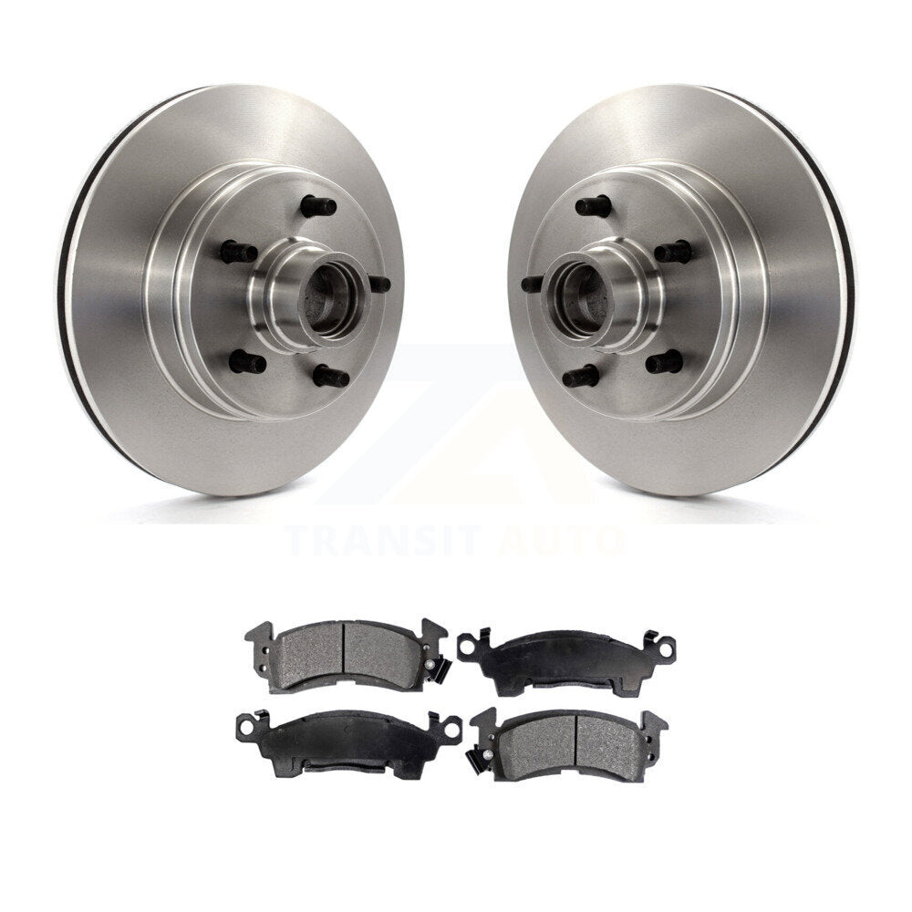 Front Disc Brake Rotors Hub And Ceramic Pads Kit For Chevrolet Astro GMC Safari