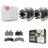 Front Brake Rotors & Ceramic Pad Kit For Chevrolet Express 3500 C3500 GMC Savana