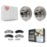 [Front] 2000 Chevrolet Blazer RWD Premium OE Brake Rotors & Ceramic Pads Kit For Max Braking