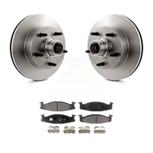 Charger l&#39;image dans la galerie, Front Disc Brake Rotor Hub &amp; Ceramic Pad Kit For Ford E-150 Econoline Club Wagon