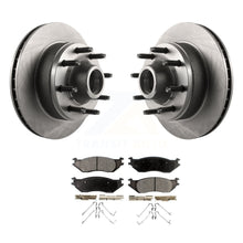 Load image into Gallery viewer, Front Disc Brake Rotors Hub Assembly And Ceramic Pads Kit For 2007 Ford E-150