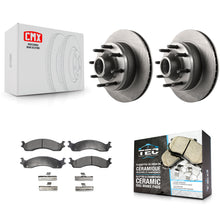 Charger l'image dans la galerie, Front Brake Rotor &amp; Ceramic Pad Kit For Ford E-350 Super Duty E-250 Econoline HD