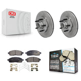 [Front] 2004 Ford F-150 RWD With 5 Lug Wheels Premium OE Brake Rotors & Ceramic Pads Kit For Max Braking