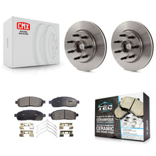 Charger l'image dans la galerie, Front Disc Brake Rotors Hub &amp; Ceramic Pad Kit For Ford F-150 Lincoln Mark LT RWD