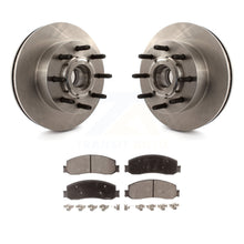 Load image into Gallery viewer, Front Disc Brake Rotor Hub &amp; Ceramic Pad Kit For Ford F-250 Super Duty F-350 RWD