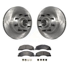 Front Brake Rotors & Ceramic Pad Kit For Ford E-350 Super Duty E-250 E-150 E-450