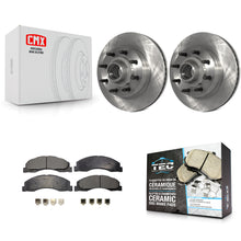 Load image into Gallery viewer, Front Brake Rotors &amp; Ceramic Pad Kit For Ford E-350 Super Duty E-250 E-150 E-450