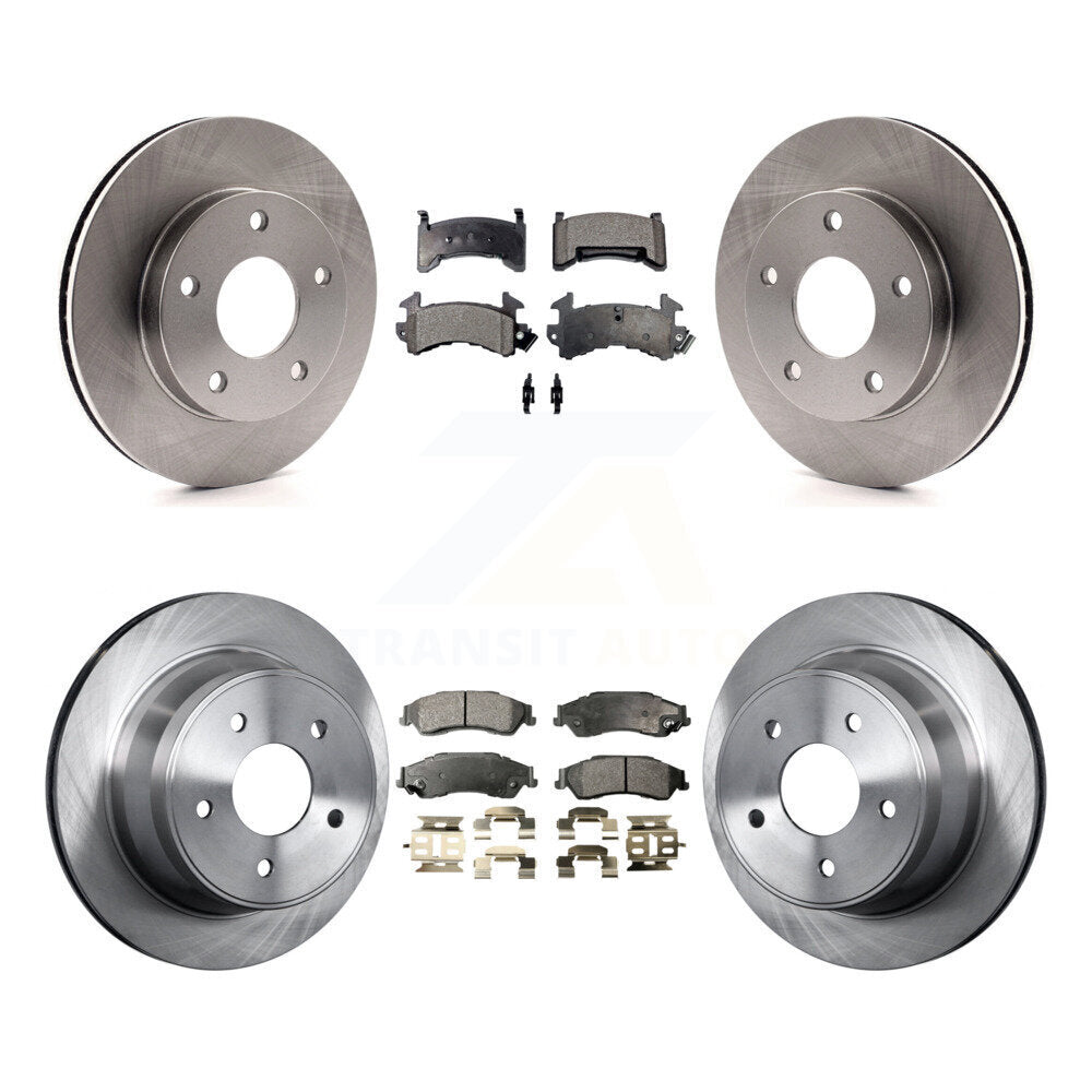 [Front+Rear] 1997 Chevrolet S10 GMC Sonoma 4WD Premium OE Brake Rotors & Ceramic Pads Kit For Max Braking