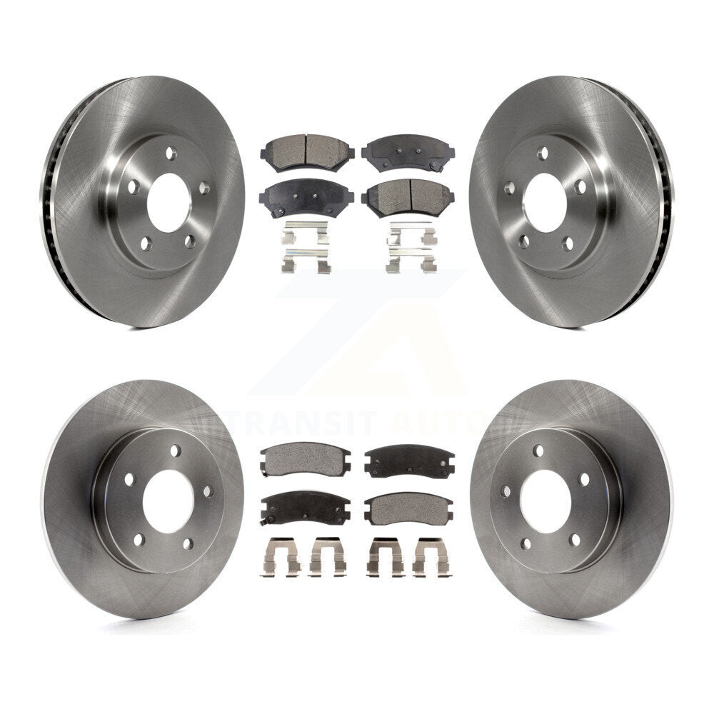 Front Rear Brake Rotors & Ceramic Pad Kit For Cadillac DeVille Buick Park Avenue