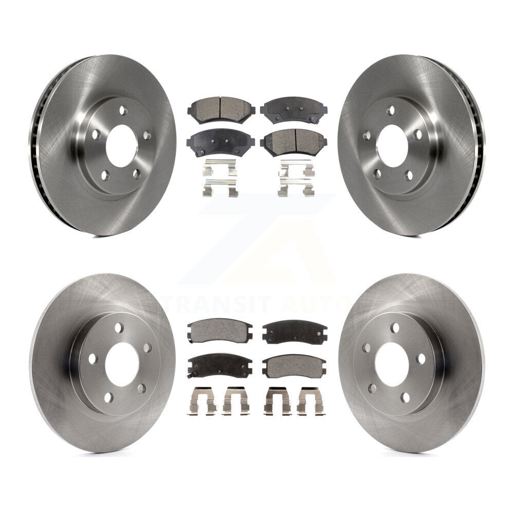 Front Rear Brake Rotors & Ceramic Pad Kit For Cadillac DeVille Buick Park Avenue