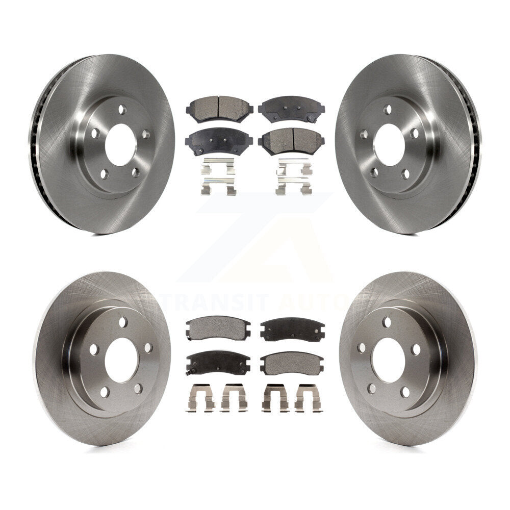 Front Rear Brake Rotor And Ceramic Pad Kit For Buick LeSabre Park Avenue Pontiac