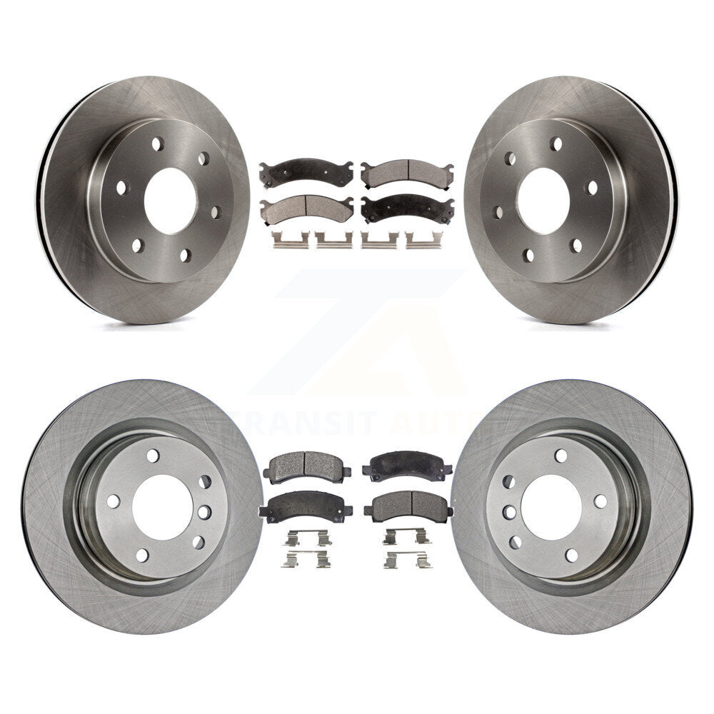 Front Rear Brake Rotor And Ceramic Pad Kit For Chevrolet Express 2500 GMC Savana