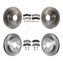 Charger l&#39;image dans la galerie, Front Rear Brake Rotors Ceramic Pad Kit For 06 Chevrolet Express 2500 GAS engine