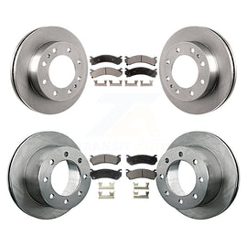 Front Rear Disc Brake Rotors And Ceramic Pads Kit For GMC Sierra 3500 Classic