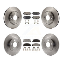 Load image into Gallery viewer, Front Rear Brake Rotor And Ceramic Pad Kit For Cadillac Seville With Solid