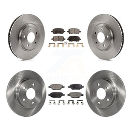 [Front+Rear] 10 Pontiac G5 With Rear Disc Brakes Premium OE Brake Rotors & Ceramic Pads Kit For Max Braking