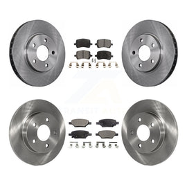 Front Rear Disc Brake Rotors And Ceramic Pad Kit For Chevrolet Malibu Pontiac G6