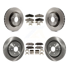 Charger l'image dans la galerie, Front Rear Brake Rotor &amp; Ceramic Pad Kit For Cadillac XLR With Heavy Duty Brakes