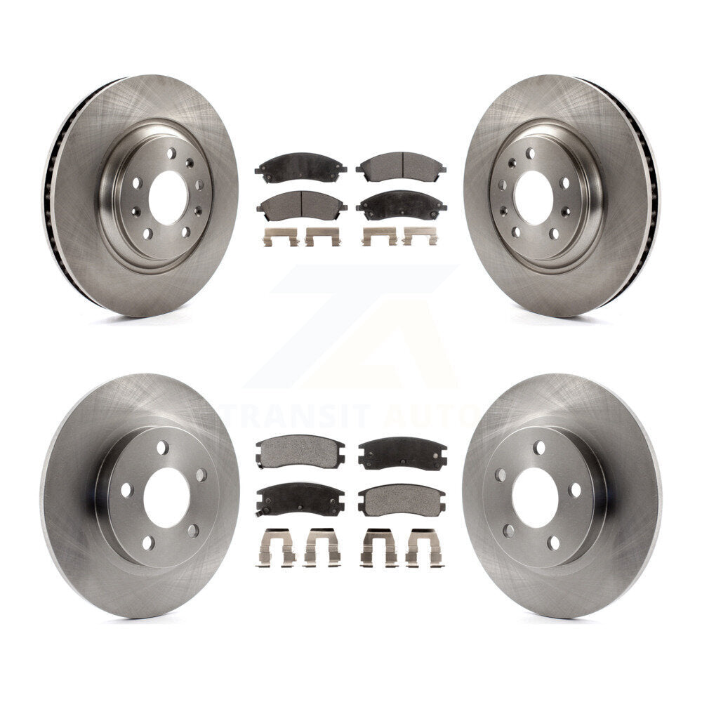 [Front+Rear] 2004 Pontiac Bonneville GXP Premium OE Brake Rotors & Ceramic Pads Kit For Max Braking