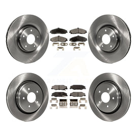 Front Rear Disc Brake Rotors Ceramic Pad Kit For Chevrolet Corvette Cadillac XLR