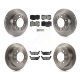 Front Rear Disc Brake Rotors And Ceramic Pads Kit For Hummer H3 H3T