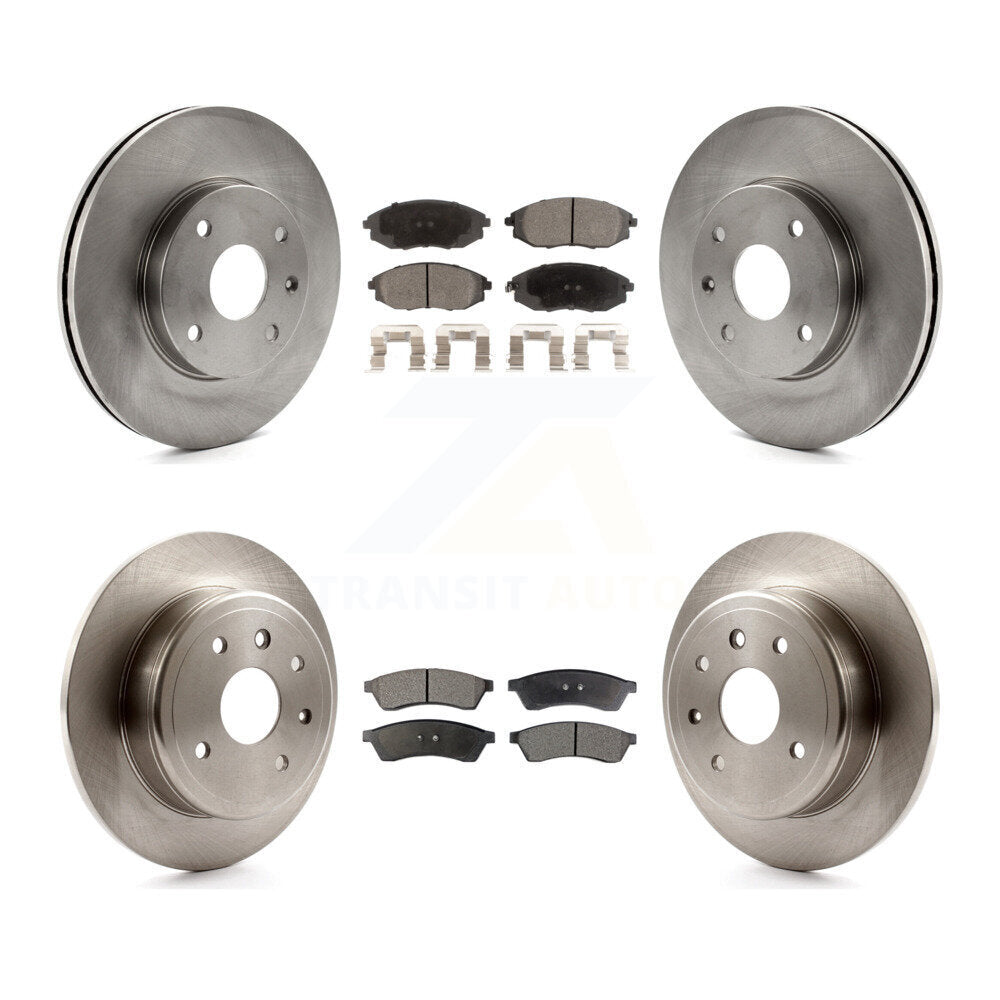Front Rear Disc Brake Rotors & Ceramic Pad Kit For Suzuki Verona Chevrolet Epica