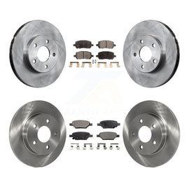 Front Rear Disc Brake Rotors And Ceramic Pads Kit For Pontiac G5