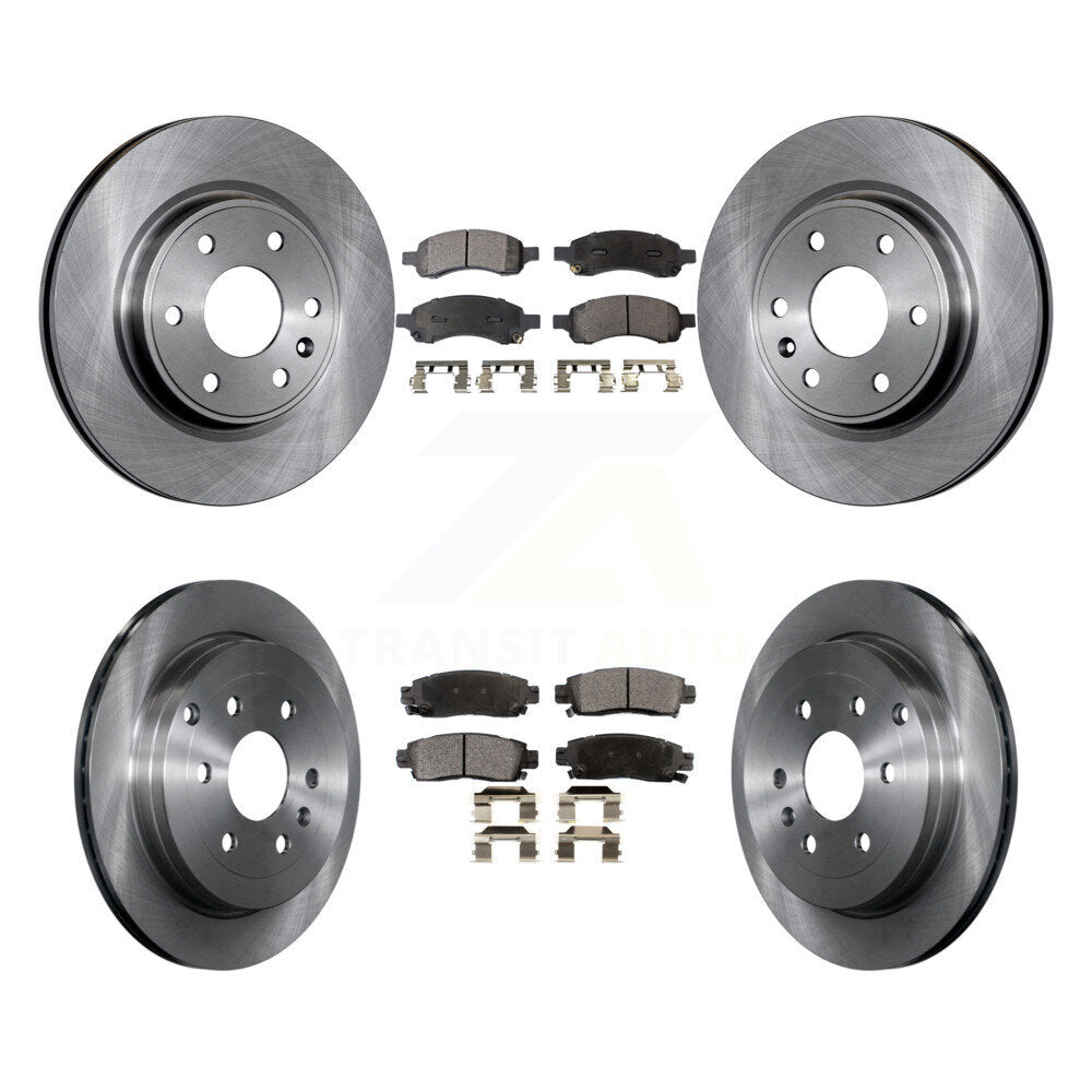 Front Rear Brake Rotor & Ceramic Pad Kit For Chevrolet Traverse GMC Acadia Buick