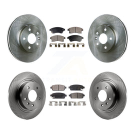 Front Rear Disc Brake Rotors And Ceramic Pads Kit For Chevrolet Cruze