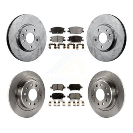 Front Rear Brake Rotors Ceramic Pad Kit For Chevrolet Equinox Malibu GMC Terrain