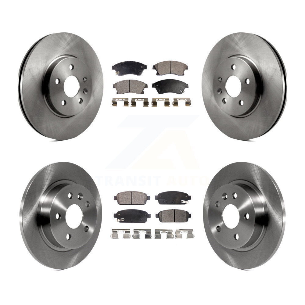 [Front+Rear] 2013-2014 Chevrolet Sonic RS Premium OE Brake Rotors & Ceramic Pads Kit For Max Braking